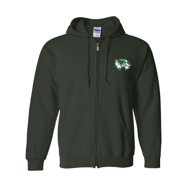 Men's Utah Valley Wolverines  Gildan  Heavy Blend Full Zip Hooded Sweatshirt