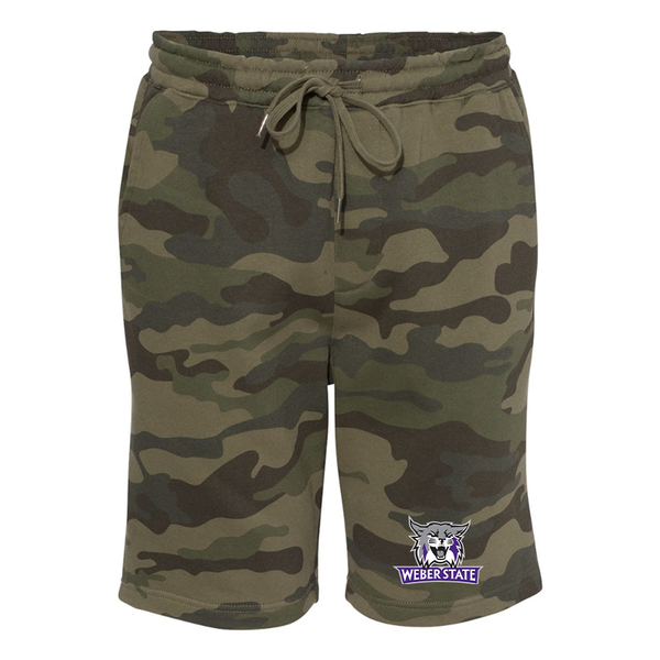 Men's  Weber State Wildcats Independent Trading Co Midweight Fleece Shorts
