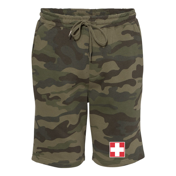 Men's Switzerland National Football Soccer Team  Independent Trading Co Midweight Fleece Shorts