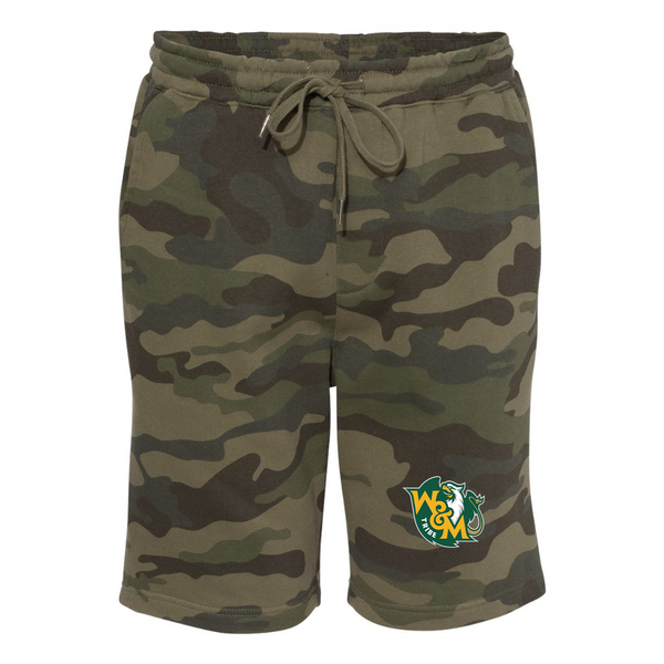 Men's  William and Mary Tribe  Independent Trading Co Midweight Fleece Shorts