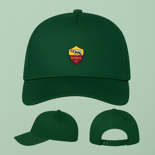 AS Roma FC Five Panel Twill Snapback Cap