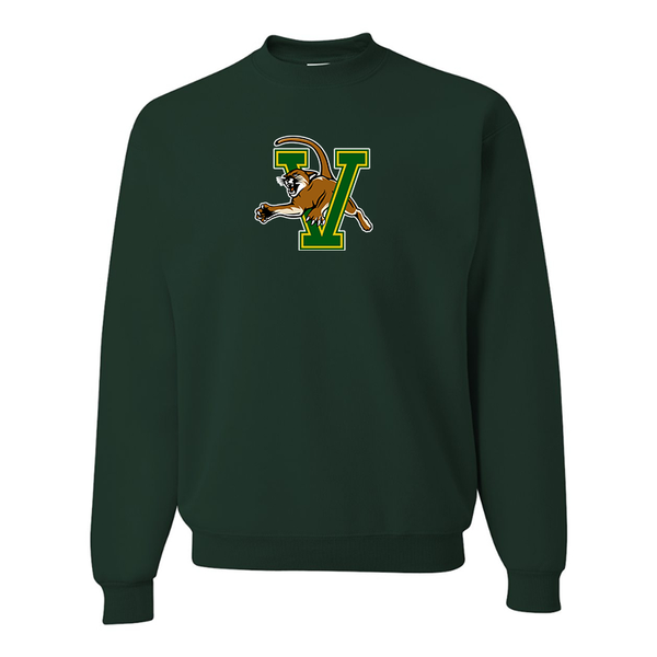 Men's Vermont Catamounts JERZEES NuBlend Crewneck Sweatshirt