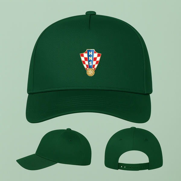 Croatia National Soccer Team Five Panel Twill Snapback Cap