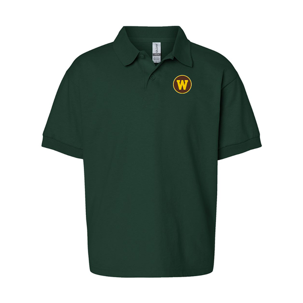 Youth Western Michigan Broncos Gildan Dry Blend Jersey Polo