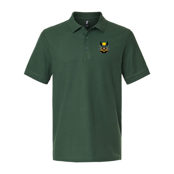 Men's  Wolverine 2025 Art  Gildan Hammer Pique Polo
