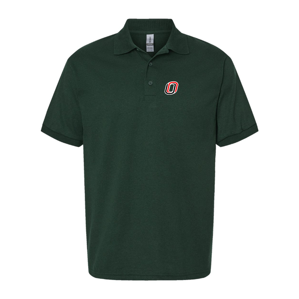 Men's  Nebraska Omaha Mavericks Logo Dry Blend Polo