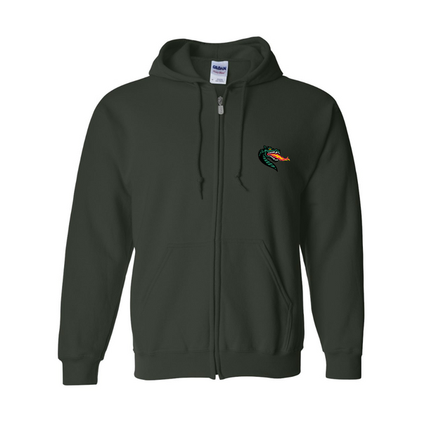 Men's UAB Blazers JERZEES NuBlend Full-Zip Hooded Sweatshirt