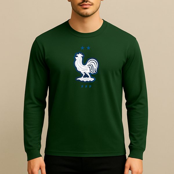 Men's France National Soccer Team  Long Sleeve T-Shirt