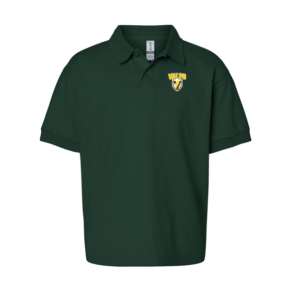 Youth Valparaiso Crusaders Gildan Dry Blend Jersey Polo