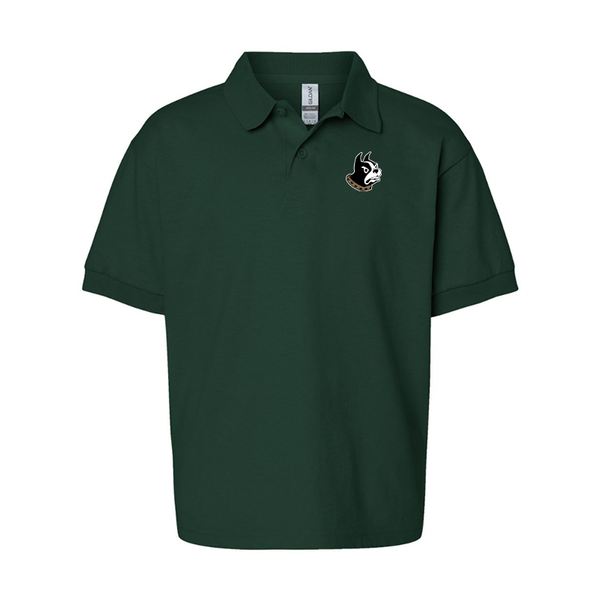 Youth Wofford Terriers Gildan Dry Blend Jersey Polo