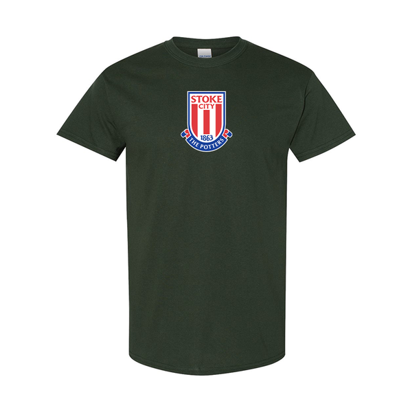 Men's Stoke City Soccer  Gildan Heavy Cotton T-Shirt