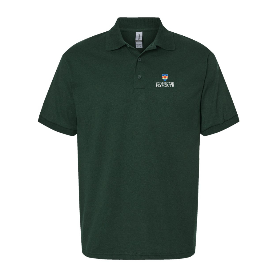 Men's University of Plymouth Logo Dry Blend Polo