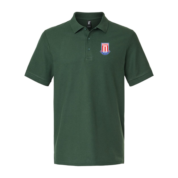 Men's Stoke City Soccer  Gildan Hammer Pique Polo