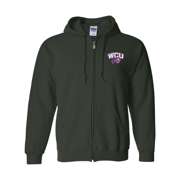Men's Western Carolina Catamounts JERZEES NuBlend Full-Zip Hooded Sweatshirt