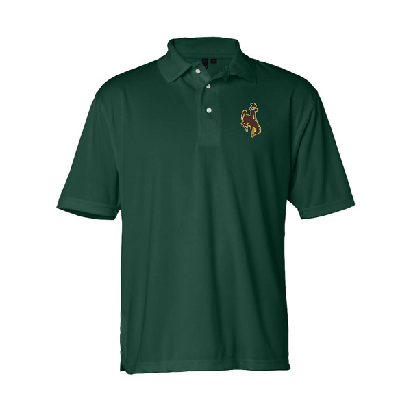 Men's  Wyoming Cowboys Sierra Pacific Moisture Free Mesh Polo