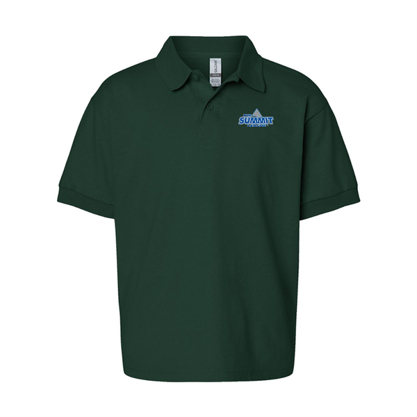 Youth The Summit League Gildan Dry Blend Jersey Polo