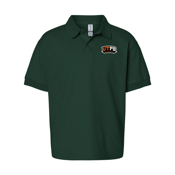 Youth UTPB Falcons Gildan Dry Blend Jersey Polo