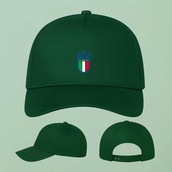 Italy National Soccer Team Five Panel Twill Snapback Cap