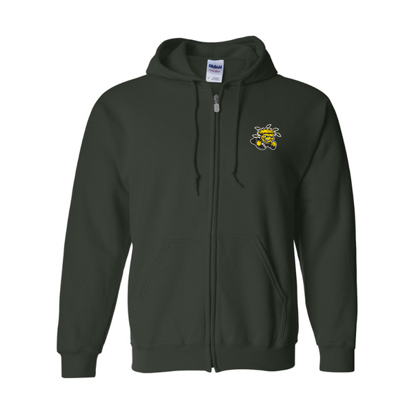 Men's Wichita State Shockers JERZEES NuBlend Full-Zip Hooded Sweatshirt
