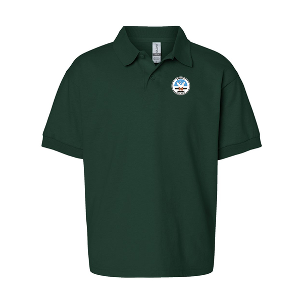 Youth Swansea City Soccer Gildan Dry Blend Jersey Polo