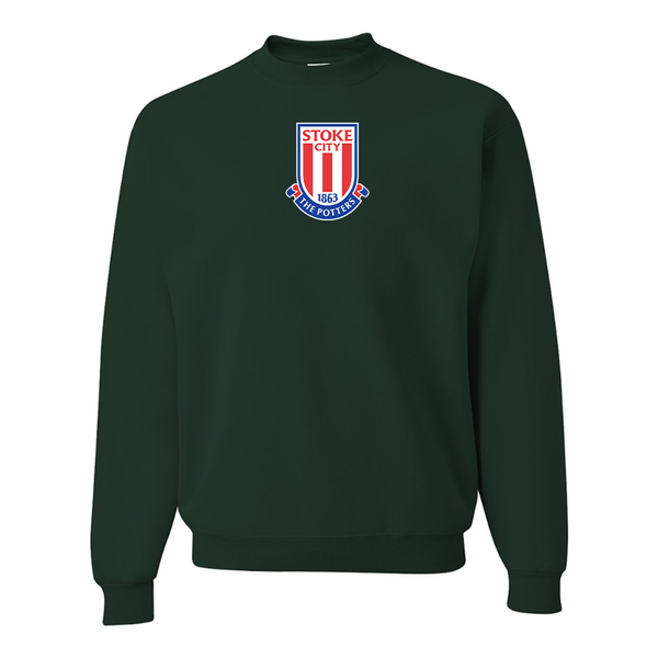 Men's Stoke City Soccer  JERZEES NuBlend Crewneck Sweatshirt