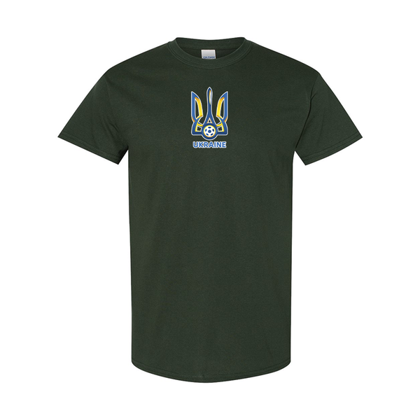 Men's Ukraine National Football Soccer Team Gildan Heavy Cotton T-Shirt