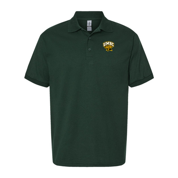 Men's  UMBC Retrievers Gildan Dry Blend Jersey Polo