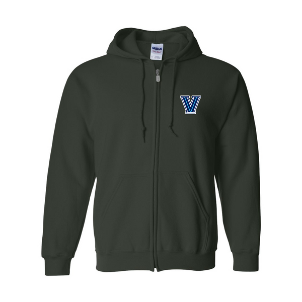 Men's Villanova Wildcats JERZEES NuBlend Full-Zip Hooded Sweatshirt