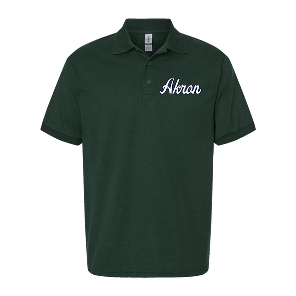 Men's Akron Zips Gildan Dry Blend Jersey Polo