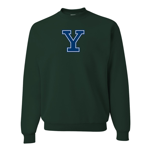 Men's Yale Bulldogs JERZEES NuBlend Crewneck Sweatshirt