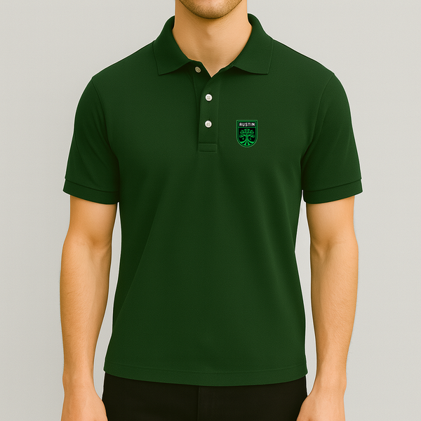 Men's Austin FC Dry Blend Polo