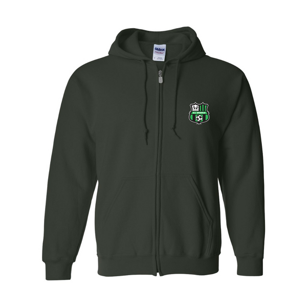 Men's U.S. Sassuolo Soccer JERZEES NuBlend Full-Zip Hooded Sweatshirt