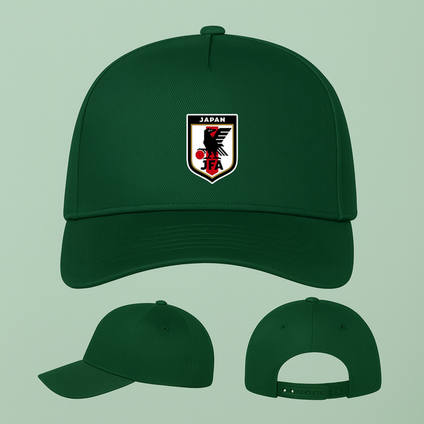 Japan National Soccer Team Five Panel Twill Snapback Cap