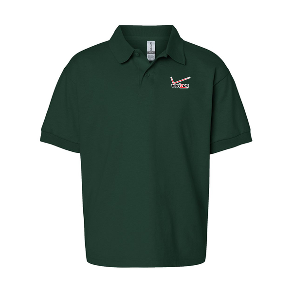 Youth Verizon Wireless Gildan Dry Blend Jersey Polo