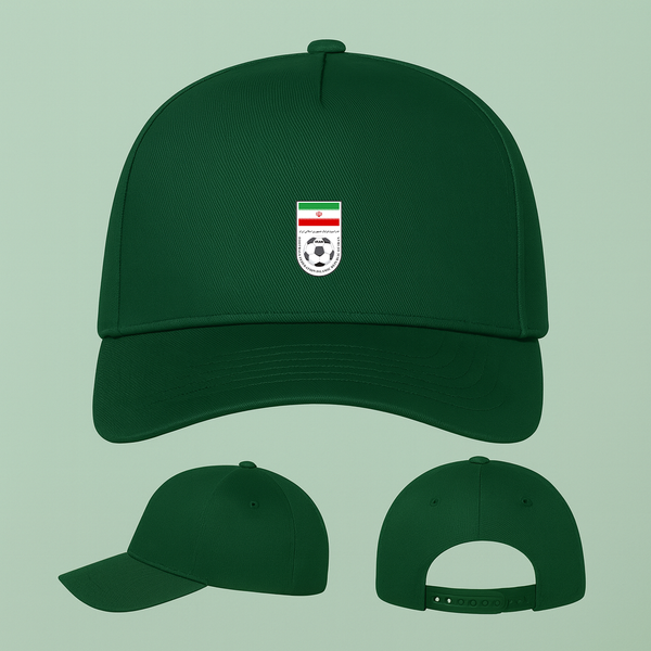 Iran National Soccer Team Five Panel Twill Snapback Cap