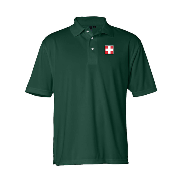 Men's Switzerland National Football Soccer Team Sierra Pacific Moisture Free Mesh Polo