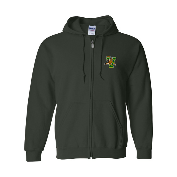 Men's Vermont Catamounts JERZEES NuBlend Full-Zip Hooded Sweatshirt