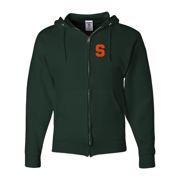 Men's Syracuse Orange JERZEES NuBlend Full-Zip Hooded Sweatshirt