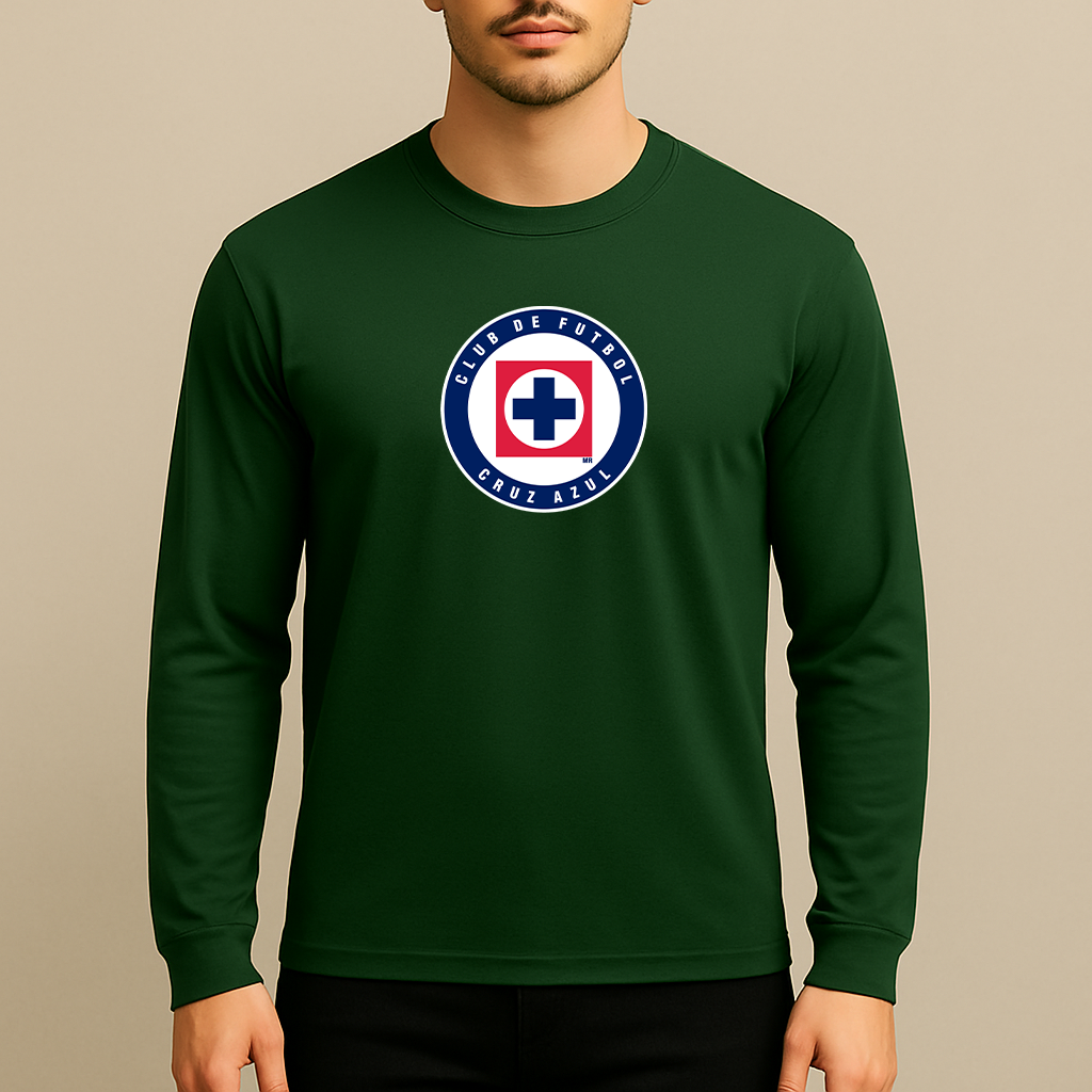 Men's Cruz Azul Football Club Long Sleeve T-Shirt