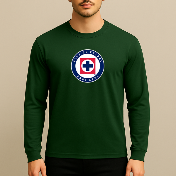 Men's Cruz Azul Football Club Long Sleeve T-Shirt