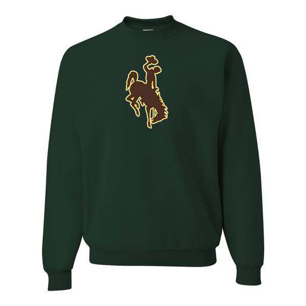 Men's  Wyoming CowboysJERZEES NuBlend Crewneck Sweatshirt