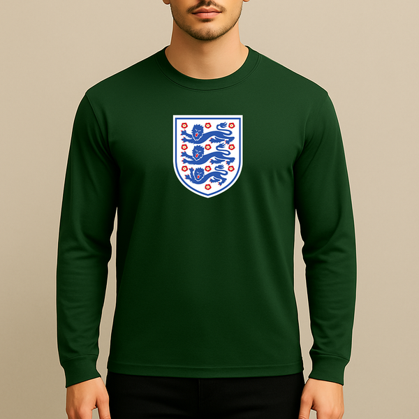 Men's England National Football Team Long Sleeve T-Shirt