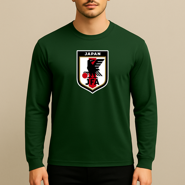Men's Japan National Soccer Team Long Sleeve T-Shirt