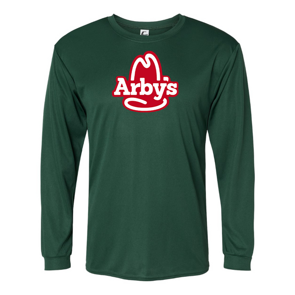 Men's Arbys Polyester Long Sleeve T-Shirt