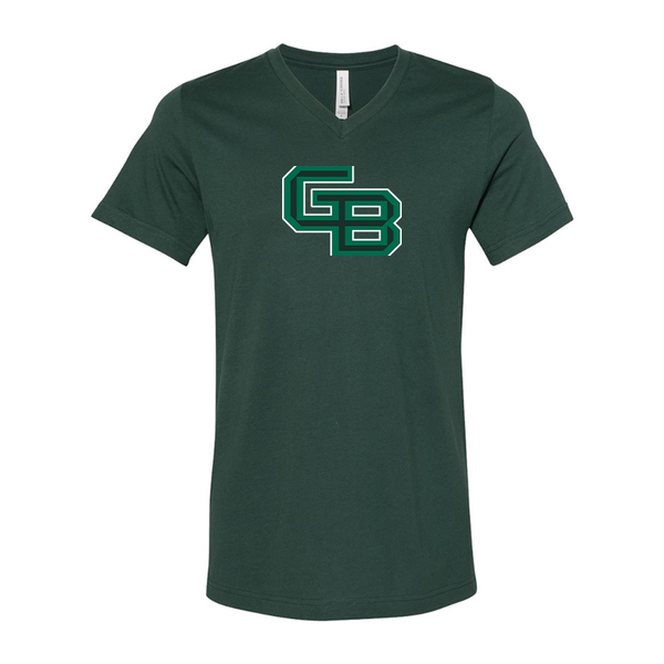 Wisconsin Green Bay Phoenix BELLA  CANVAS - Jersey V-Neck T-Shirt