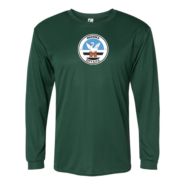 Men's Swansea City Soccer Performance Long Sleeve T-Shirt