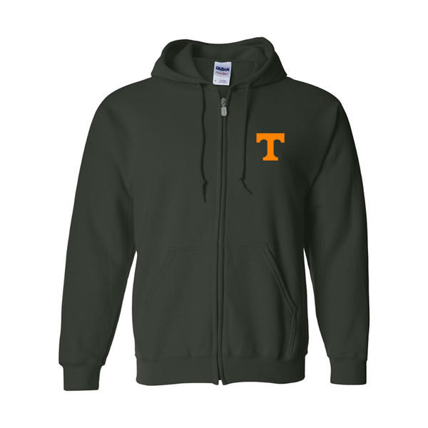 Men's Tennessee Volunteers Gildan  Heavy Blend Full Zip Hooded Sweatshirt