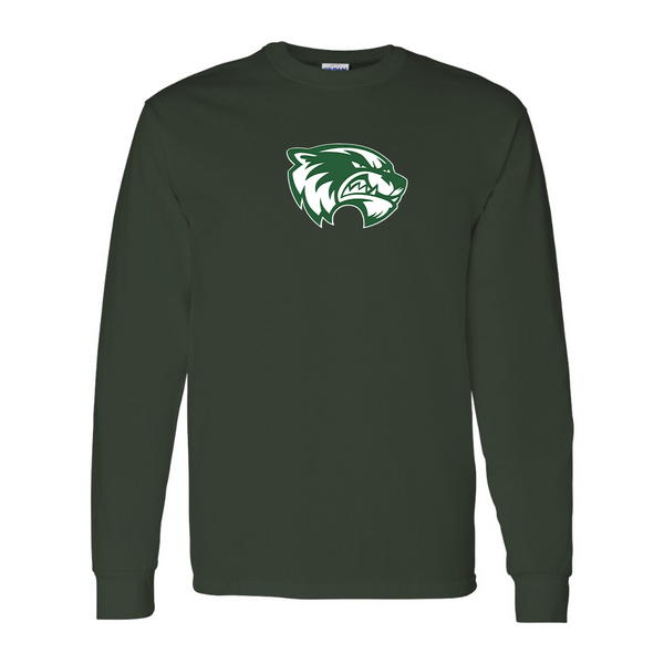 Men's  Utah Valley Wolverines Gildan Heavy Cotton Long Sleeve T-Shirt