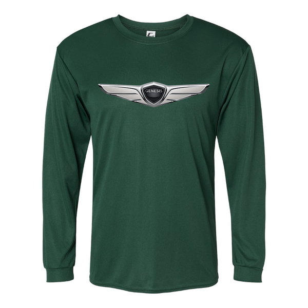 Men's  Genesis Car Polyester Long Sleeve T-Shirt