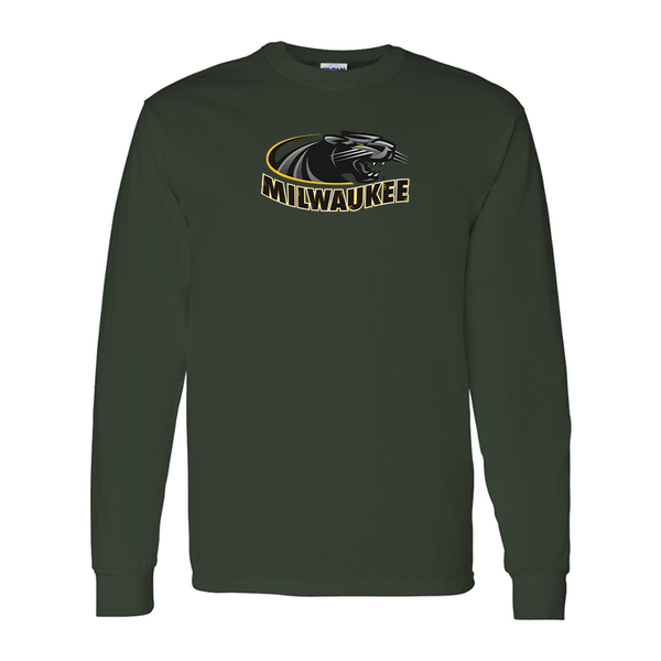 Men's  Wisconsin Milwaukee Panthers Gildan Heavy Cotton Long Sleeve T-Shirt